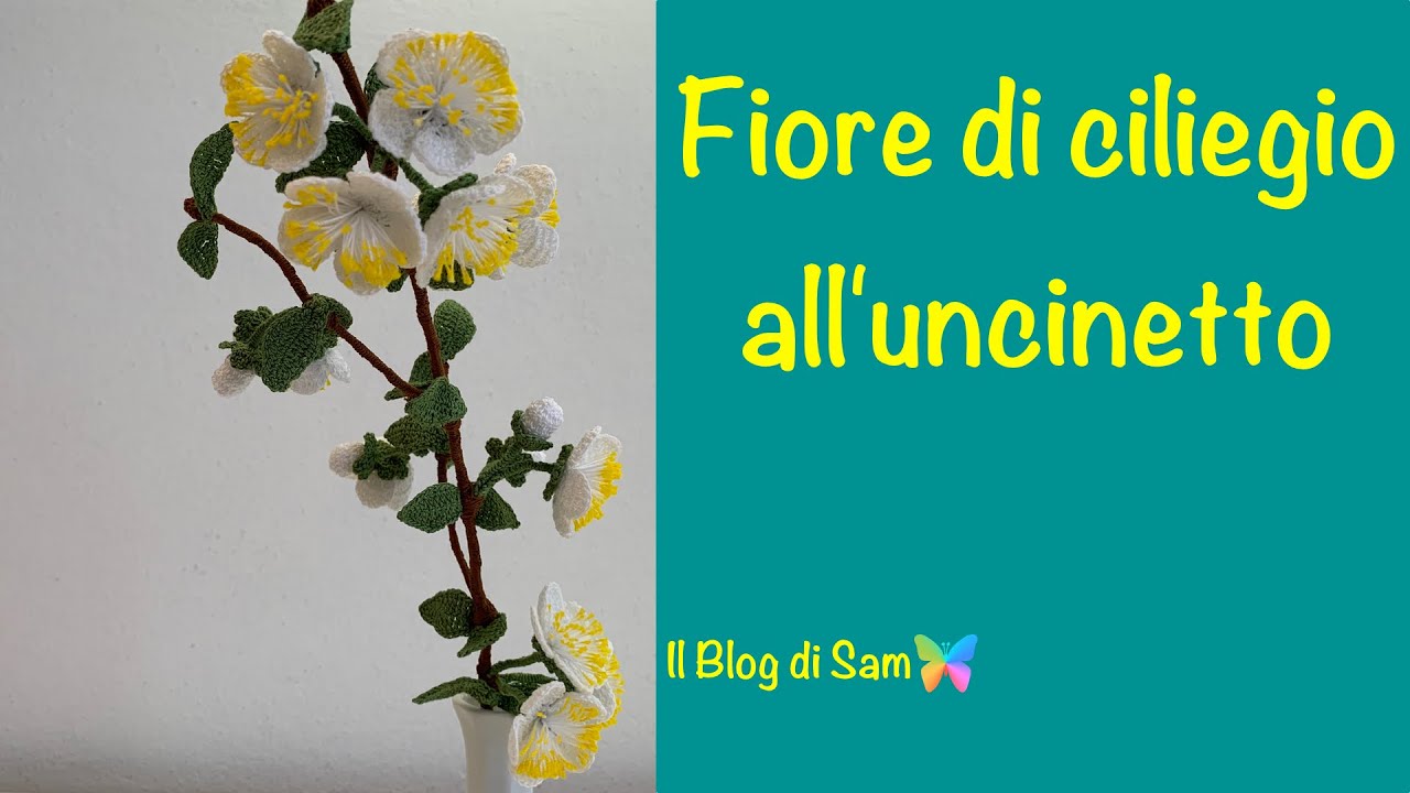 Spiegazione del Fiore del Ciliegio all'uncinetto