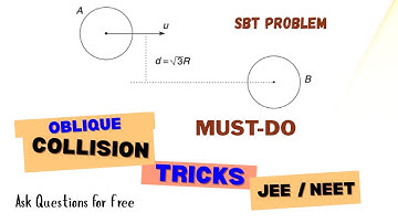 Oblique Collision | SBT Question | JEE & NEET Physics