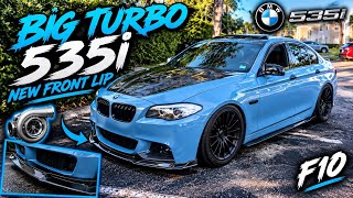 BIG TURBO 535i Gets a NEW Front Lip! 😮‍💨🔥 | F10 Upgrade