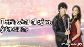 Miniatura de vídeo de "Demi Lovato & Joe Jonas - Wouldn't Change A Thing (Camp Rock 2) with lyrics HD"