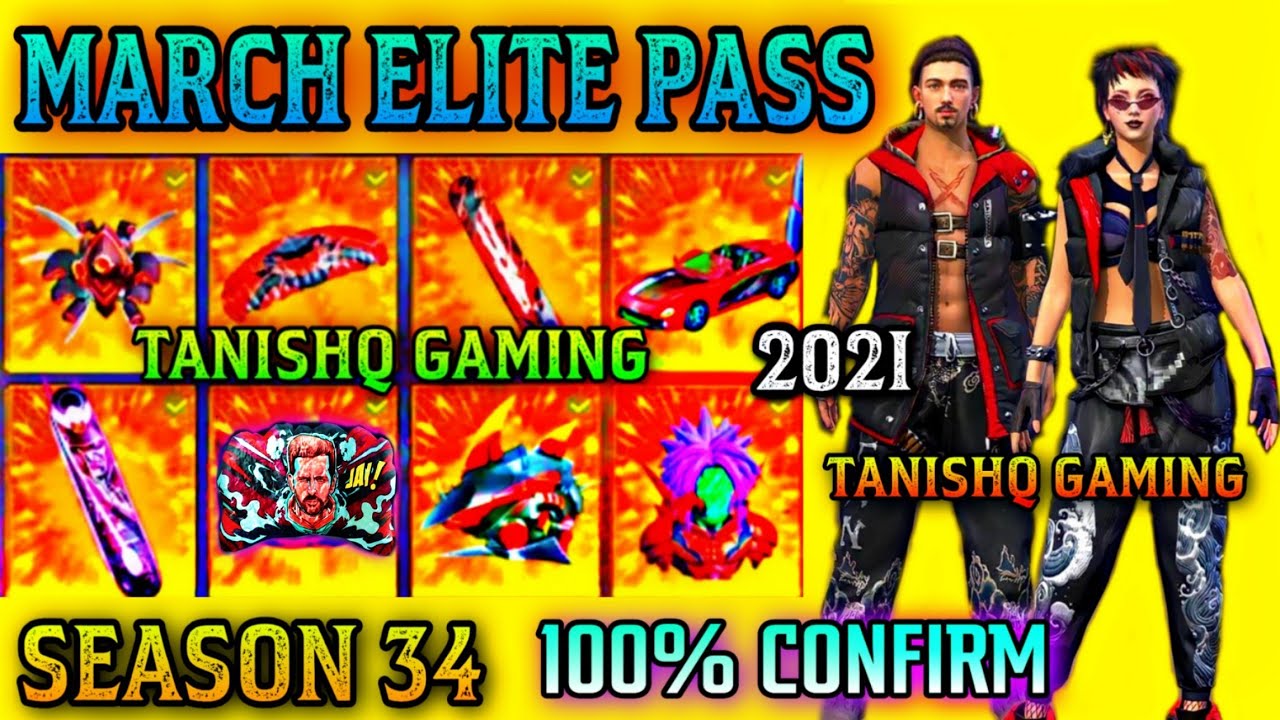 March Elite Pass Free Fire 2021 | March Elite Pass 2021 | Free Fire Season 34 Elite Pass Full Review