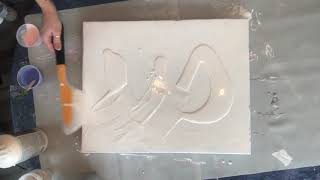 Dutch Pour Painting On A 16X20 Canvas