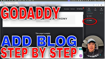 ✅  How To Add Blog To GoDaddy Website Builder🔴