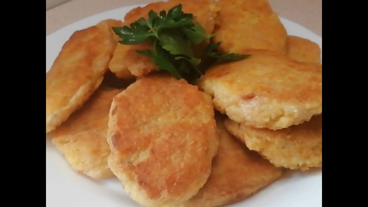 Котлеты из кукурузной каши)
