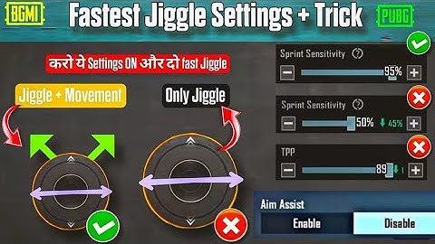 joystick fast movement in BGMI PUBG ll Fastest Joystick Settings + Tricks | bgmi joystick Size 