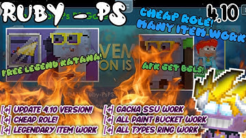 🔱FREE LEGENDARY KATANA !! AFK GET BGLS!! 🥶🔰NEW GROWTOPIA PRIVATE SERVER 🔰RUBY - PS 🔥