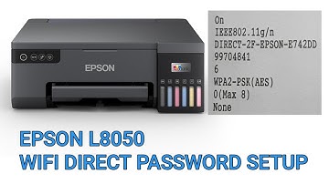 Epson L8050 printer WiFi Direct Password Setup PC Connect To Printer PVC Best Printer