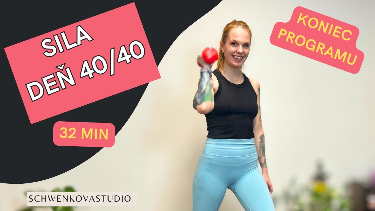 32 min Silový Tréning na Celé Telo pre Ženy | Deň 40/40 | FIT RESET – 8 Týždňový Program – FINÁLE