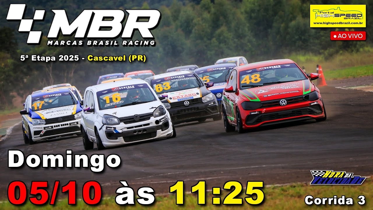🔴 MARCAS BRASIL RACING | Corrida 3 | 5ª Etapa 2025 | Cascavel (PR) | Ao ...