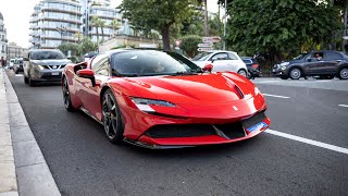 Ferrari SF90 Stradale - Accelerations, Revs & Driving in Monaco !