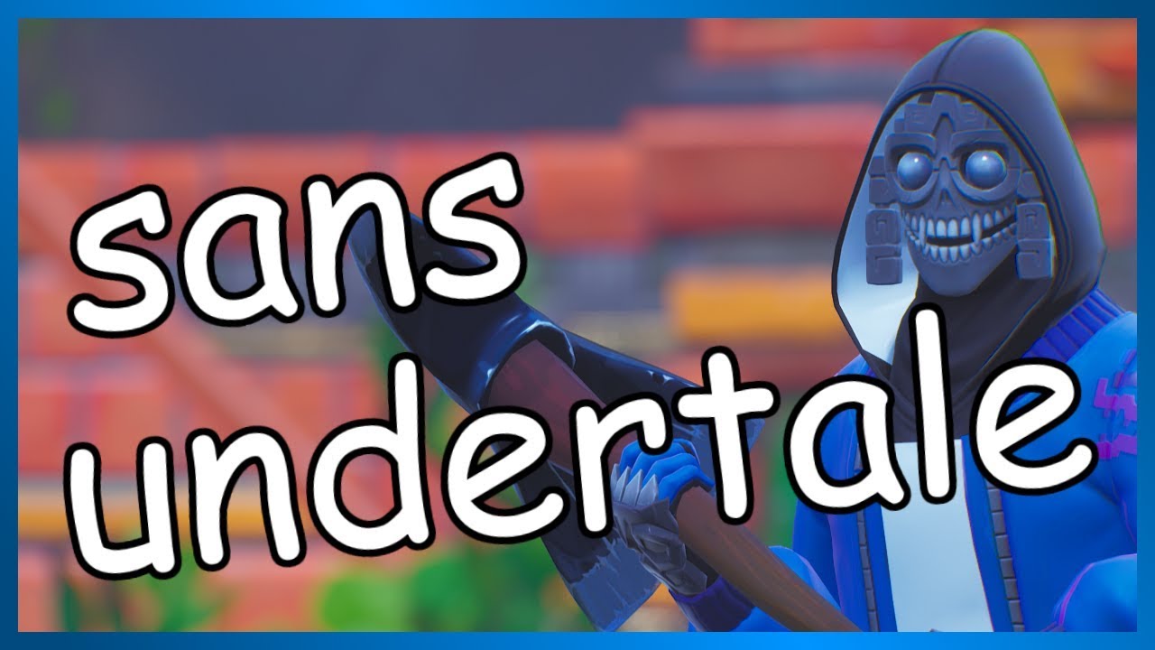 Fortnite Sans Undertale Custom Skin Youtube - roblox undertale sans codes skins