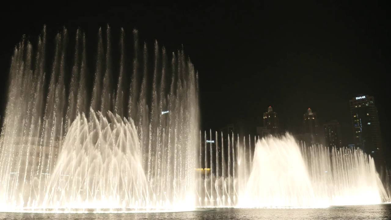 The Dubai Fountain: 
