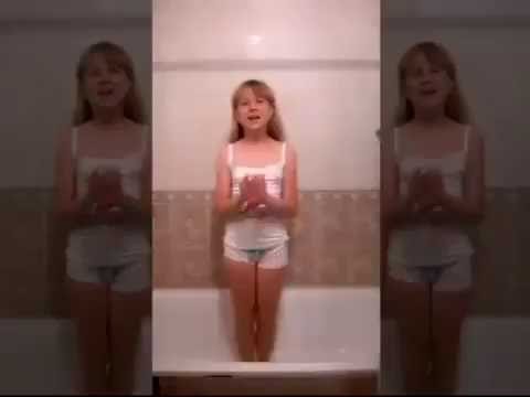 Schoolgirl ice bucket challenge 