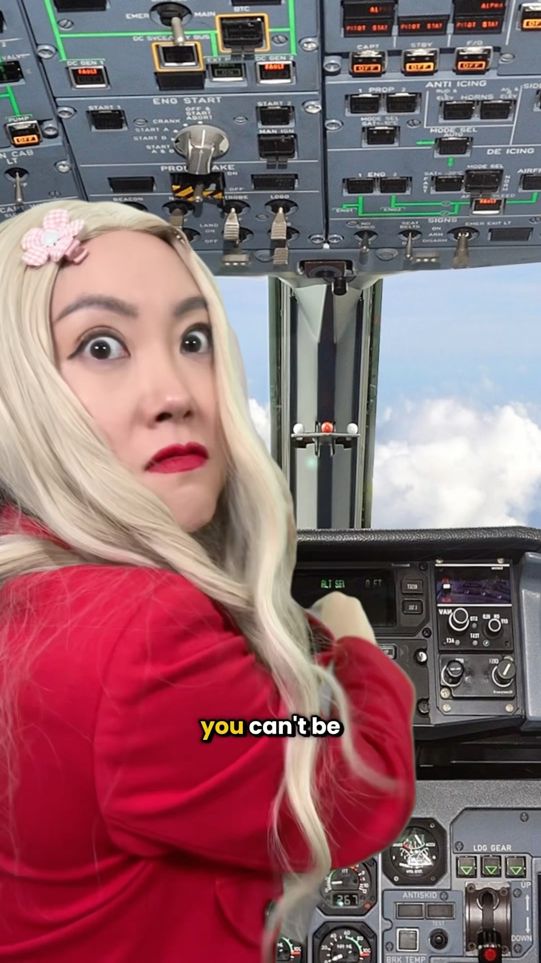 He thinks females can’t be pilots ?