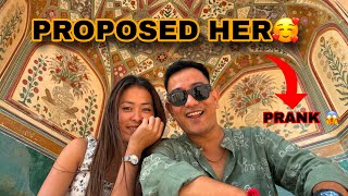 I PROPOSED TO DIBU IN JAIPUR 😱 SHE GOT EMOTIONAL 🥹 PRANK😅