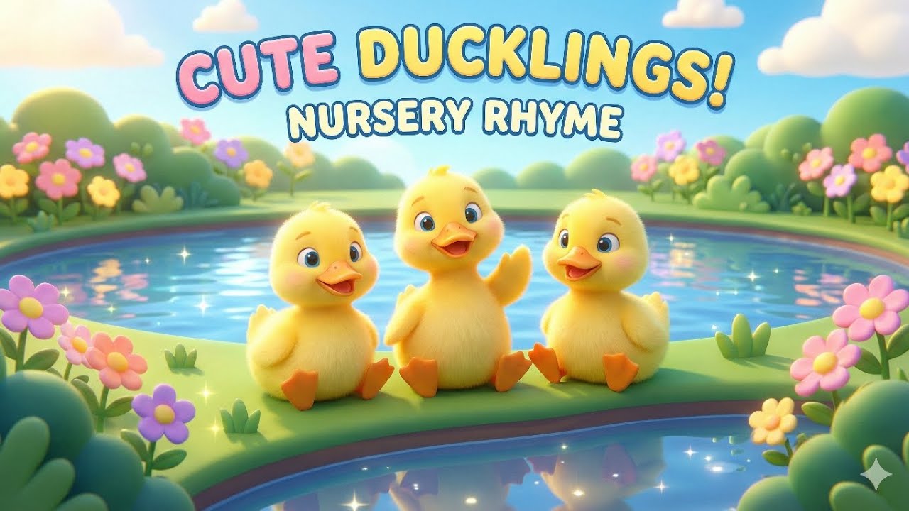 Quack Quack Duck Song🐥 | Dance Rhymes for Babies | Chote Bachon Ke Gaane | baby duckling | baby duck