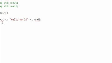 C++ Hello World