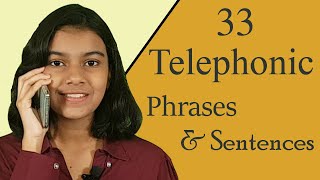 33 Telephonic Phrases and Sentences | Daily use Sentences | Adrija Biswas