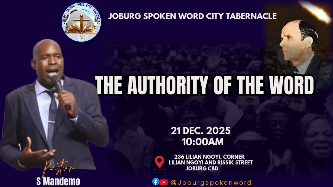 THE AUTHORITY OF THE WORD... PASTOR S. MANDEMO...12 DEC 2025....