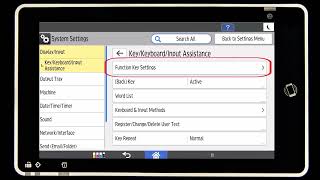 Smart Operation Panel Programming Function Keys Standard
