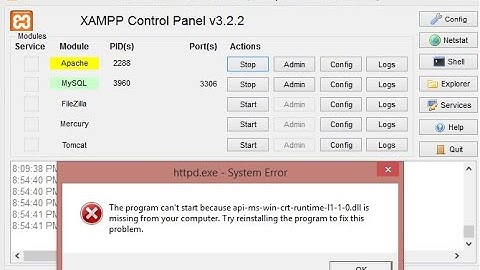 Xampp Apache not Starting : xampp apache not running problem