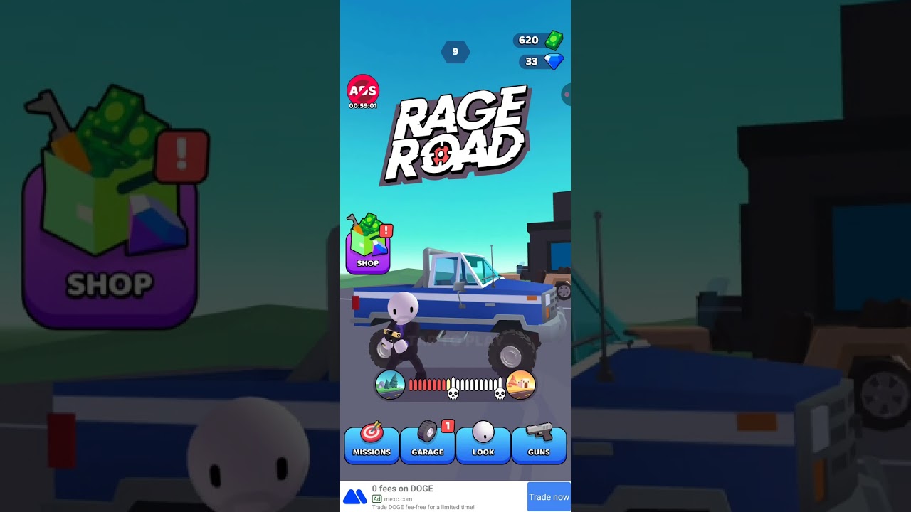 Всем привет сегодня я сыграл в Rage Road