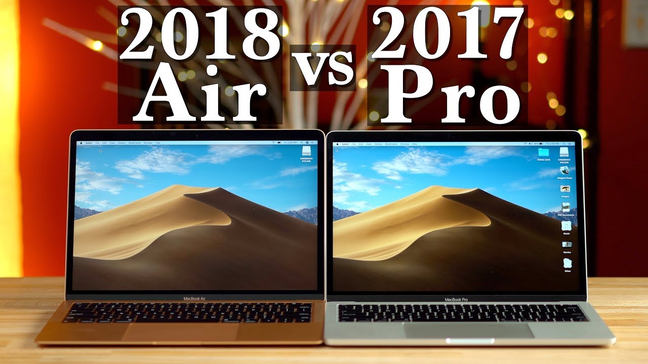 macbook pro 2017 v macbook air 2018