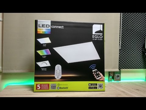 Painel led Eglo RGB/Tunable Whites -  Unboxing