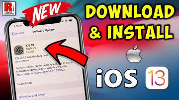 HOW TO DOWNLOAD AND INSTALL iOS 13 ON YOUR iOS DEVICE
