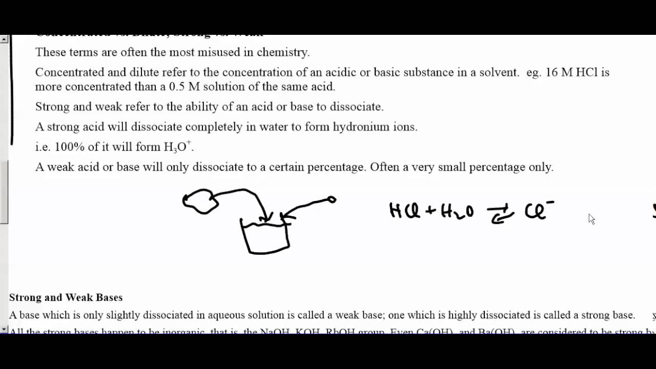Acids and Bases 1 - YouTube