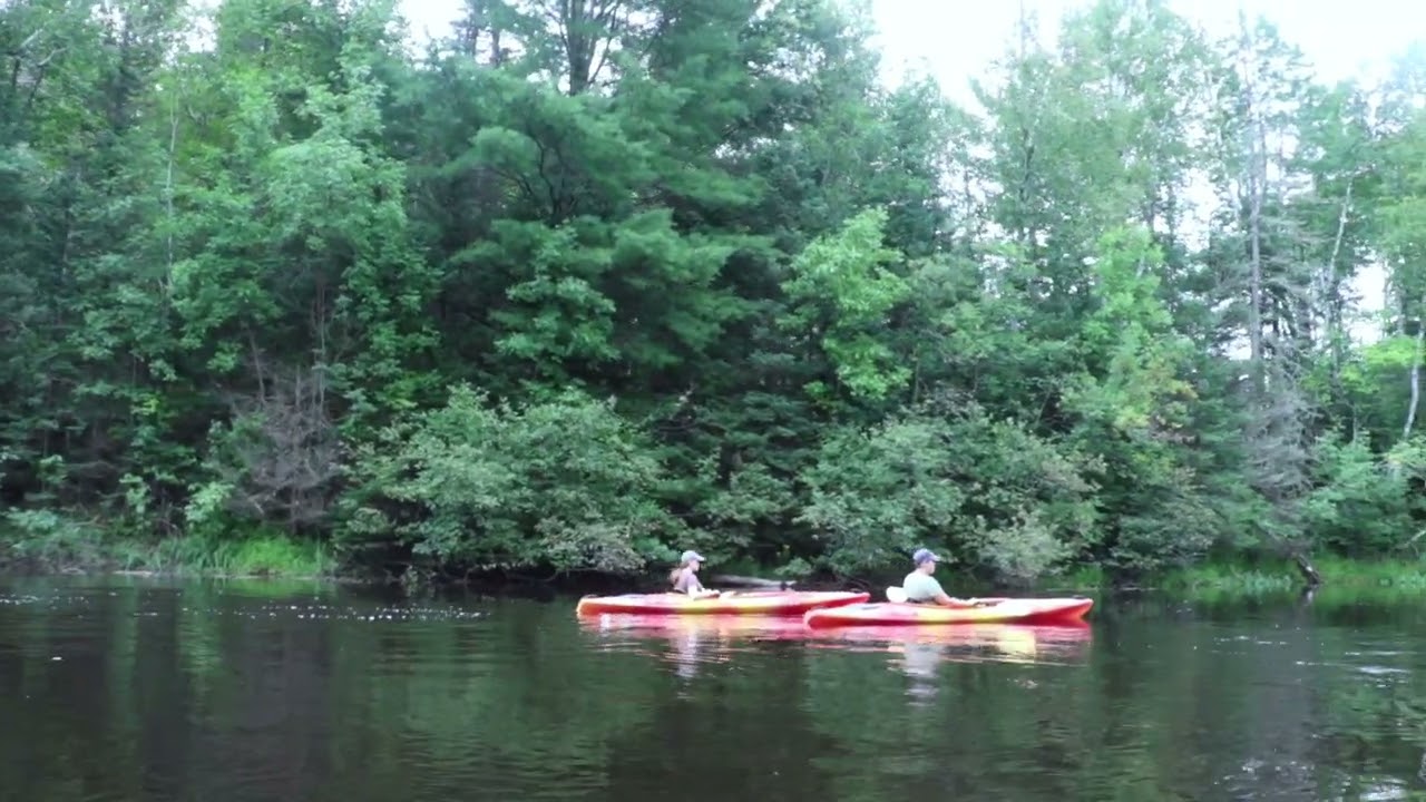 Kayaking  the Oxbow on the Pine River - Florence County, Wisconsin