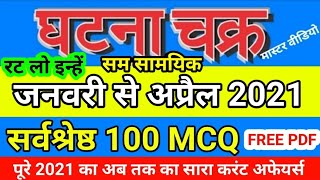 Ghatna Chakra March 2021 Top 100 Mcq Current Affairs Ghatna Chakra Important 100 Current Affairs