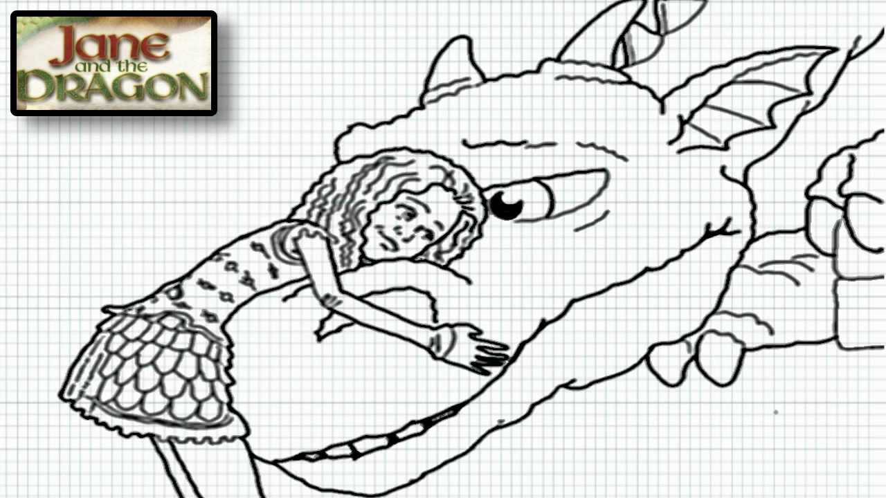 jane and the dragon coloring pages - photo #5