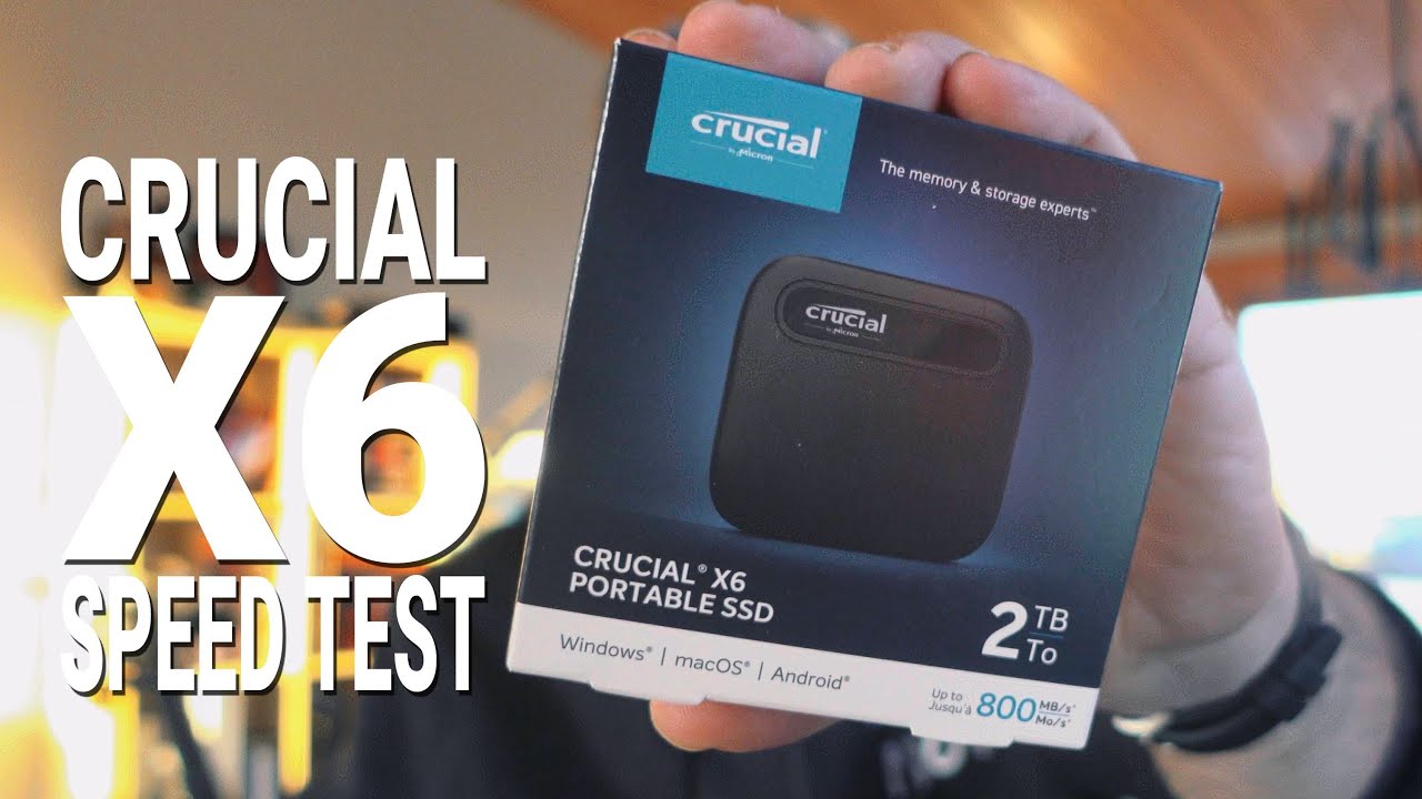 Crucial X6 - SSD - 2 TB - USB 3.1 Gen 2 - CT2000X6SSD9 - External