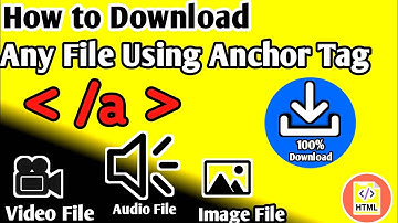 How to Download Any File Using Anchor Tag in HTML || Download Attribute in Anchor Tag