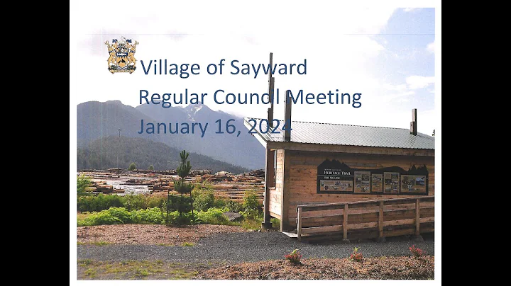 Regular Council Meeting January 16, 2024