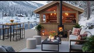Work, Study & Focus Serene February Winter Morning ☕ Slow Snow & Smooth