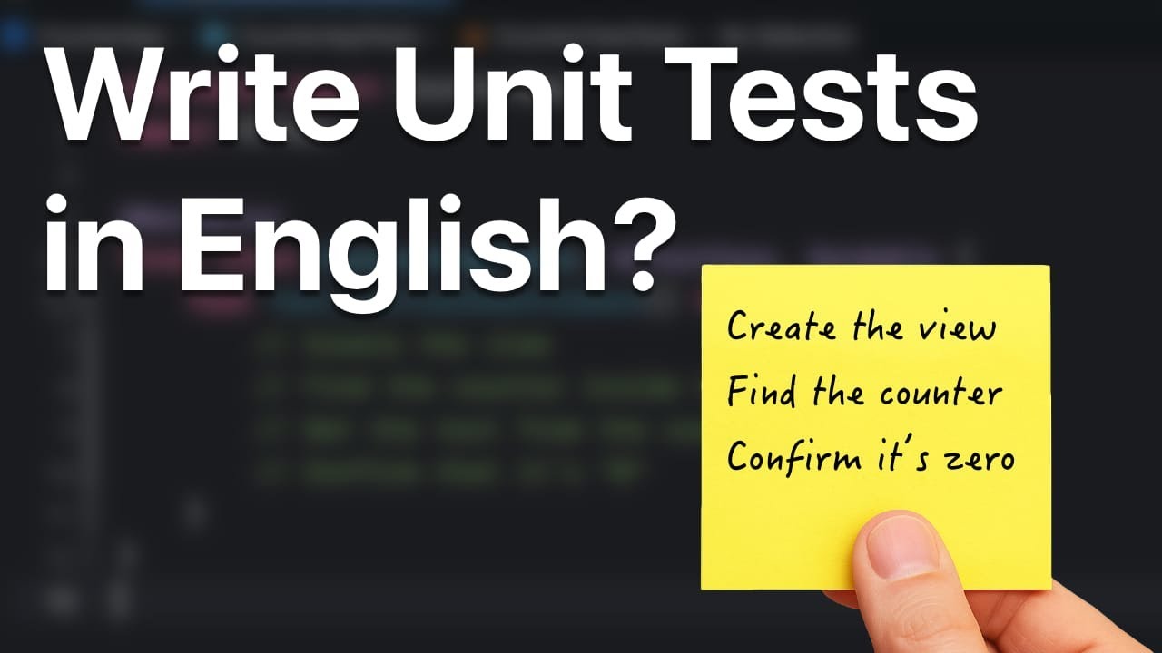Write Unit Tests in English? (SwiftUI TDD #7)