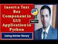 Insert a Text Box in GUI application in Python