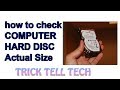 how to check computer hard disk actual size