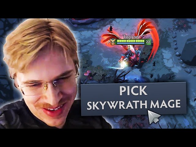 How Topson really plays SKYWRATH MAGE MID in ranked... class=