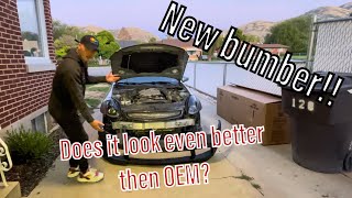 Installing the new bumper on my G35!