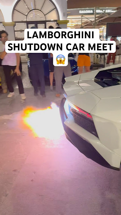 AVENTADOR SHUTDOWN CAR MEET 😱 #lamborghini #v12 #automobile #malaysia #shorts
