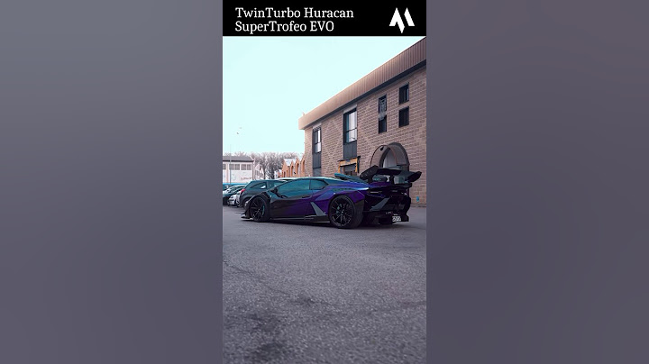 Street legal TwinTurbo Huracan SuperTrofeo EVO II with 1600hp