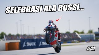 MotoGP™24❗AMBISI MEMBARA SI VEDA BERUJUNG PODIUM🔥PERPADUAN ROSSI MARQUEZ😱#41 MotoGP23 Tv Replay