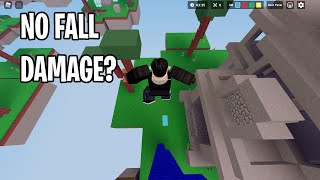 No fall damage glitch?? (roblox bedwars)