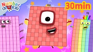 counting level 4 numberblocks 30 minute compilation counting to 1000000