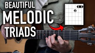 Beautiful Melodic Triads on Classical Guitar