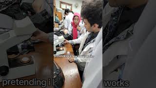 Mbbs Students Using Microscope For The First Time