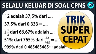 TRIK HITUNG CEPAT SOAL CPNS SERING KELUAR (PERSENTASE) - TIU CPNS 2022 screenshot 4